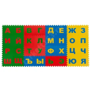 Коврик-пазл детский ECO COVER Алфавит 20х20х0,9 см