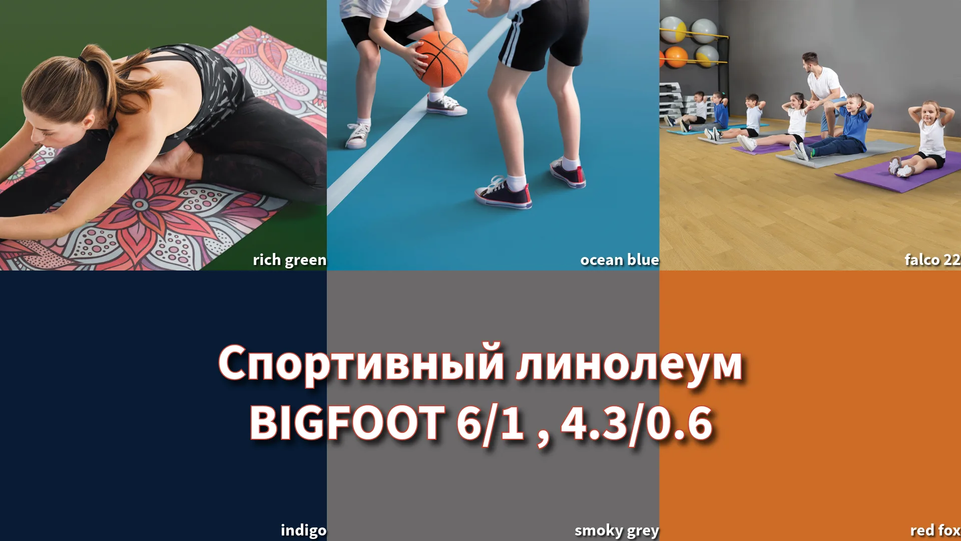 Спортивный линолеум BIGFOOT